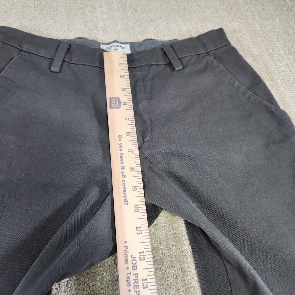 Dockers Pants Men 32x30 Gray Straight Fit Chino Elastic Waist Stretch - Picture 8 of 12